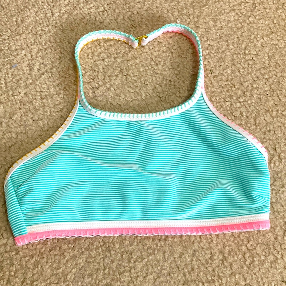 Striped bikini top